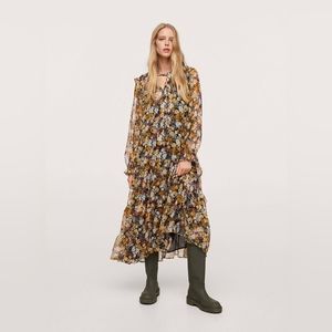 Mango Floral print dress